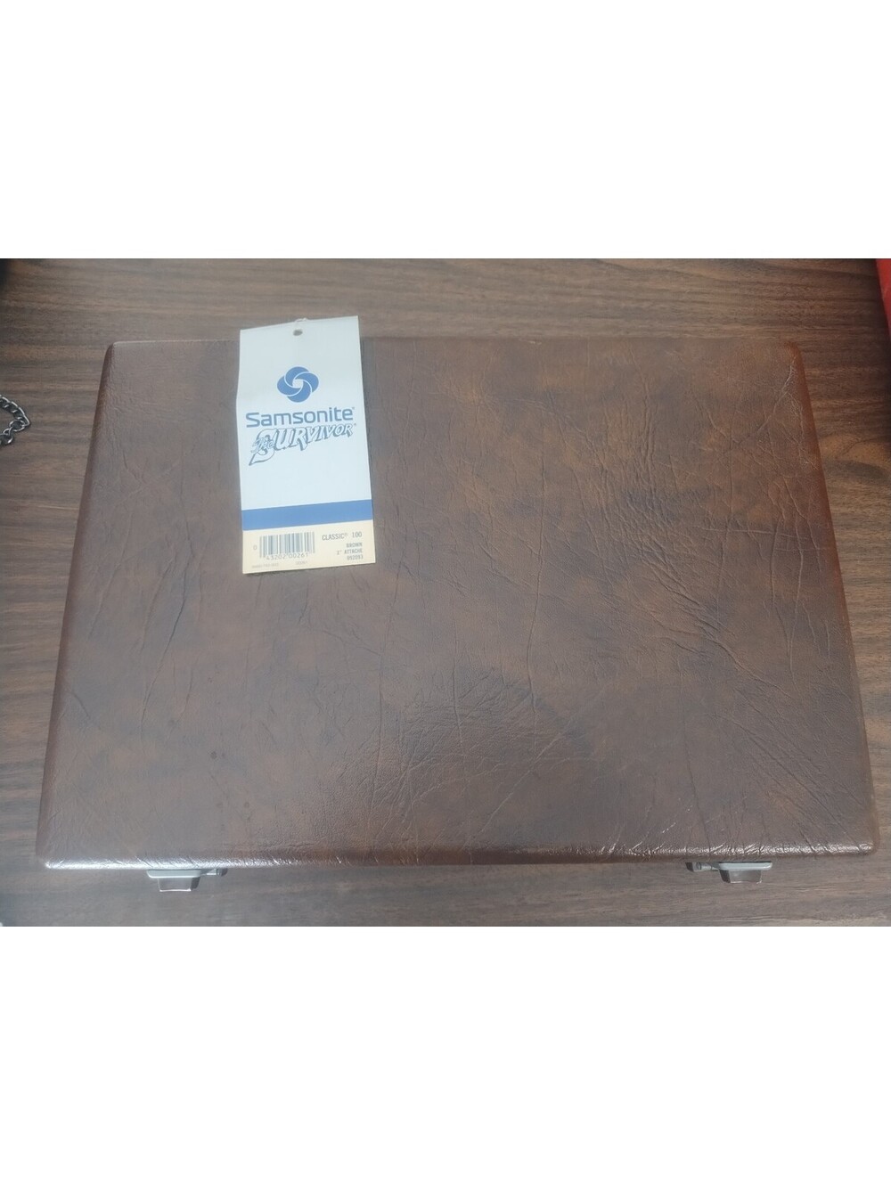 Vintage Samsonite Classic 100 Hardshell Slimline Brown Briefcase Brand New